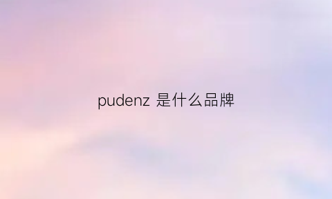 pudenz是什么品牌(puwn是什么牌子)